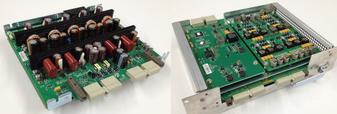 Справа: основная Front-end Power BoardСправа: вспомогательная плата Front-end Power Board