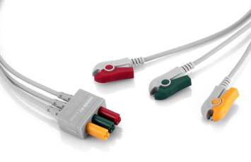 ЭКГ провода, 3 отв., 0.6 м, дет., модель EL6308A