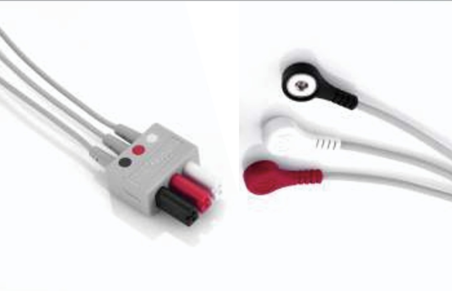 EL6307B 3-канальный электродный провод, защёлка, детский, TPU, AHA, 0.6 м