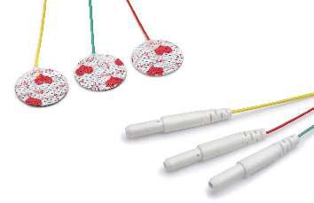 Одноразовые неонатальные 3-канальные предпроводные электроды, радиотранслуцентные, IEC, 60 см