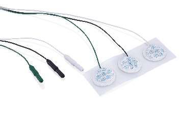 Нео 3-канальные предпроводные электроды, радиопрозрачные, AAMI, 18" (45 см)