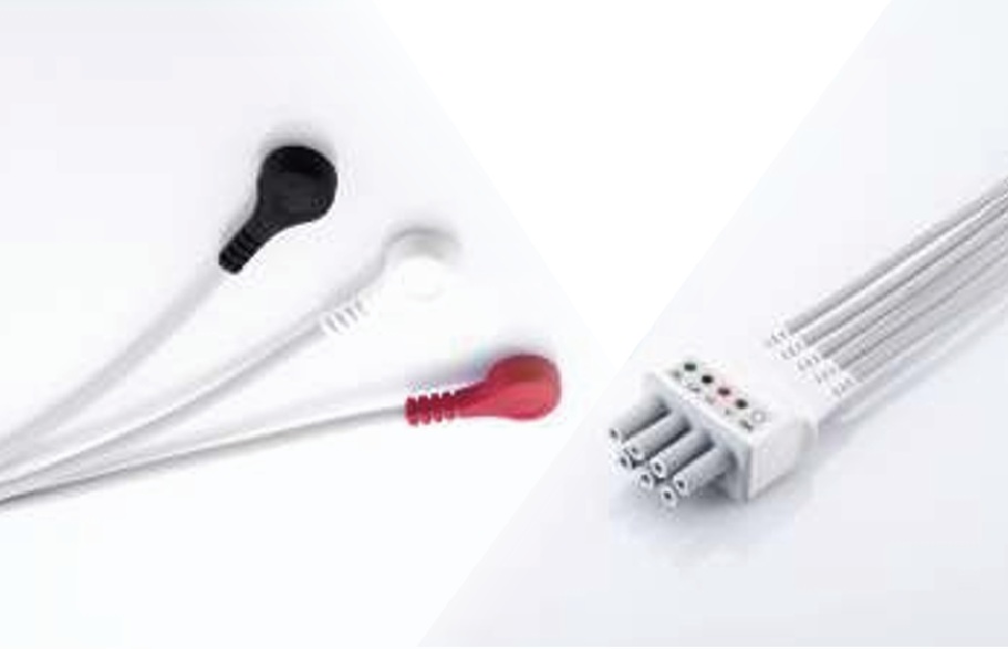EY6302B 3-канальный электродный провод, телеметрия, AHA, защёлка, взрослый/детский, 0.8 м