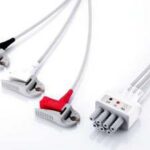 EY6302A 3-канальный электродный провод, телеметрия, AHA, клипса, взрослый/детский, 0.8 м