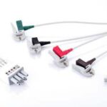 EY6502A 5-канальный электродный провод, телеметрия, AHA, клипса, взрослый/детский, 0.8 м