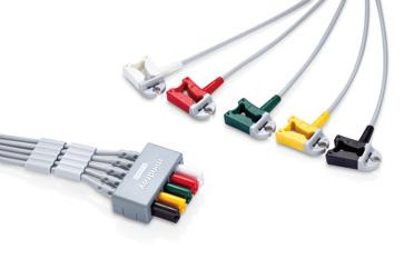 ЭКГ провода, 5 отв., 1 м/1.4 м., взр./дет., модель EL6504A