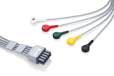 ЭКГ провода, 0.8 м, взр./дет., модель EL6802B