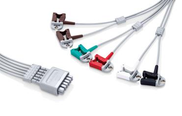 6-канальный,взрослый/педиатрический,клипса,36",многоразовый,TPU,AHA,