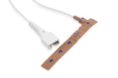 521N Одноразовый SpO датчик, с клеем, взр (>30 кг) / нео (<3 кг), 1 м