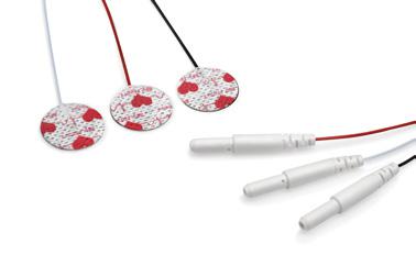 Одноразовые нео 3-канальные предпроводные электроды, радиотранслуцентные, AHA, 60 см