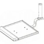 Крепление с полкой для клавиатуры, настенное/потолочное, GCX M series, 9