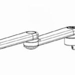 Крепление для модуля расширения, регулируемое, на потолочную консоль/НДА, с колонной 6