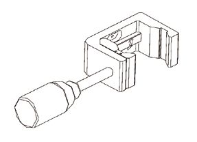 Фиксирующий зажим для модуля расширения